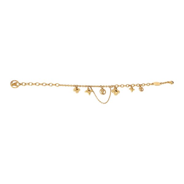 132806 sv Louis Vuitton Blooming Supple Gold Plated Bracelet