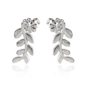 Tiffany Co Paloma Picasso Olive Leaf Climber Earrings in Sterling Silver Louis Vuitton Portomone Elastic Epi Leather Beige