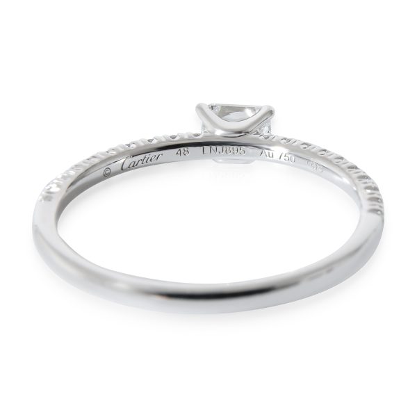 132931 pv Cartier Etincelle de Cartier Diamond Ring in 18 Karat White Gold EF VVS 028 CT