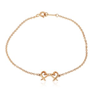 Paloma Picasso Double Loving Heart Bracelet in 18K Rose Gold 001 CTW Louis Vuitton Batignolles Horizontal Monogram Tote Bag Brown