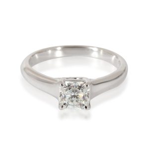 Tiffany Co Lucida Diamond Engagement Ring in Platinum G VVS2 063 CTW Celine Trekking Messenger Nylon Shoulder Bag Black