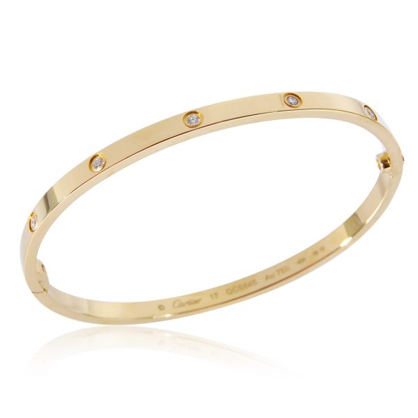 133153 av Cartier Love Bracelet Small Model 10 Diamonds Yellow Gold Diamond