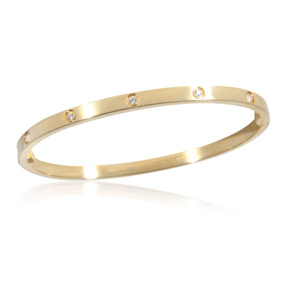 10 Diamonds Yellow Gold Cartier Love Bracelet Small Model 10 Diamonds Yellow Gold Diamond