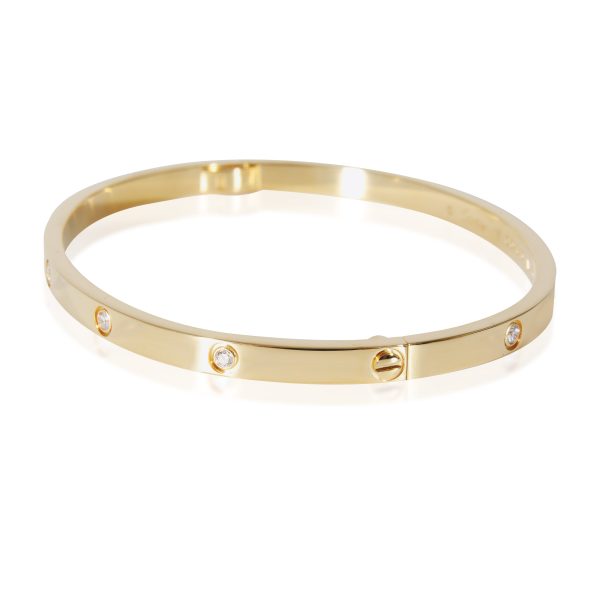 Small Model Cartier Love Bracelet Small Model 10 Diamonds Yellow Gold Diamond