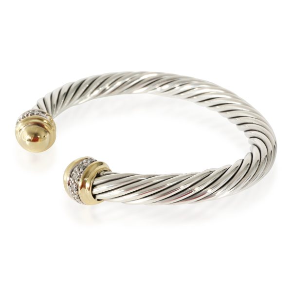 133297 sv 3a8b796a 1330 494e ba05 aaccdfe84718 David Yurman Cable Classic Bracelet in 18k Yellow GoldSterling Silver 048 CTW