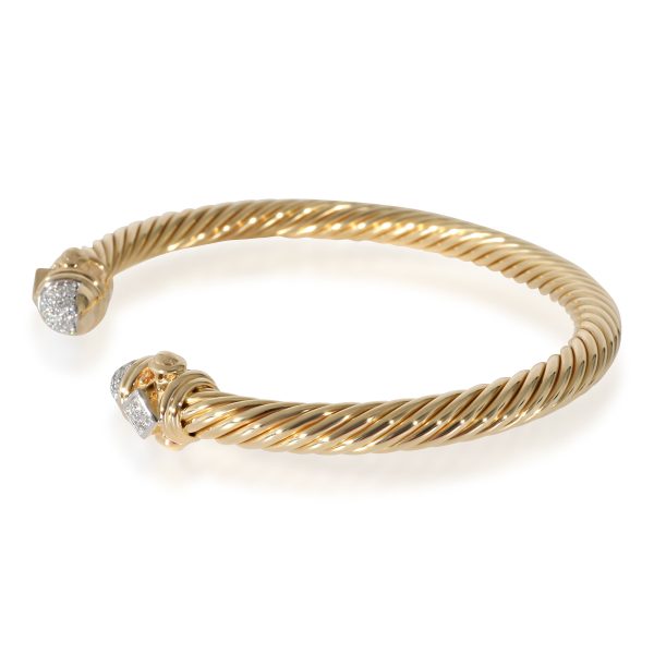 5mm David Yurman Renaissance Bracelet in 18k Yellow Gold 033 CTW 5mm