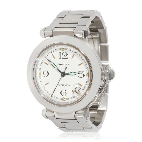 Cartier Pasha C 1031 Unisex Watch in Stainless Steel Cartier Pasha C 1031 Unisex Watch in Stainless Steel