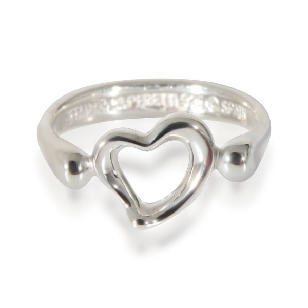 Tiffany Co Elsa Peretti Open Heart Ring in Sterling Silver Tiffany Co Elsa Peretti Open Heart Ring in Sterling Silver