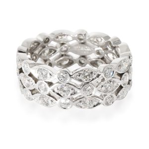 Tiffany Co Three Row Jazz Ring in Platinum 12 CTW Piaget Dancer 84024 K801 Mens Watch in 18kt White Gold