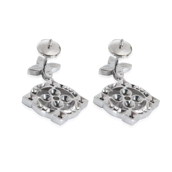 133393 bv a4c57718 d7c7 4020 9828 3d2e576015c4 Louis Vuitton Dentelle Earrings in 18K White Gold 080 Ctw