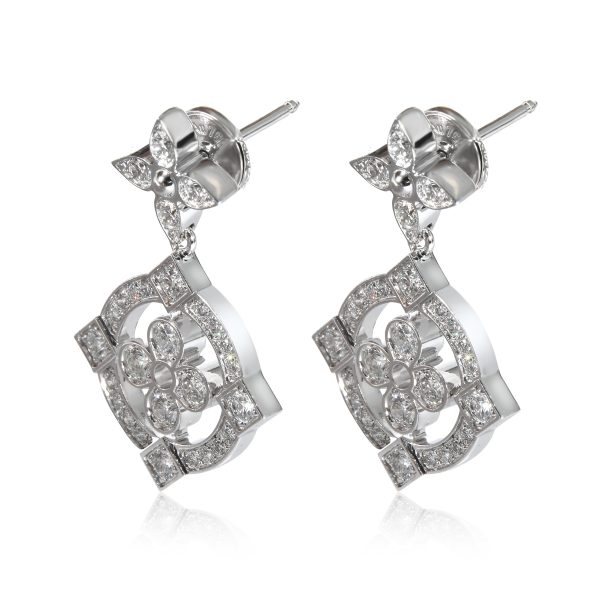 133393 sv 9b56a762 e5af 479f 8b43 a76e7477b1b0 Louis Vuitton Dentelle Earrings in 18K White Gold 080 Ctw