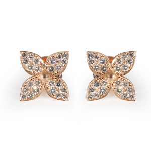 Louis Vuitton Star Blossom Earrings in 18K Rose Gold 04 CTW BVLGARI Serpenti Seduttori 103361 Womens Watch in Stainless Steel