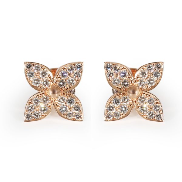 Louis Vuitton Star Blossom Earrings in 18K Rose Gold 04 CTW Louis Vuitton Star Blossom Earrings in 18K Rose Gold 04 CTW