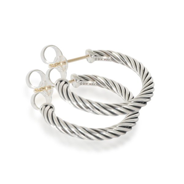 133410 bv 92bc75e5 a7f7 4919 96e8 843de4ec1003 David Yurman Cable Earrings in Sterling Silver