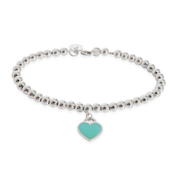 Tiffany Co Return To Tiffany Blue Enamel Heart Bracelet in Sterling Silver Tiffany Co Return To Tiffany Blue Enamel Heart Bracelet in Sterling Silver