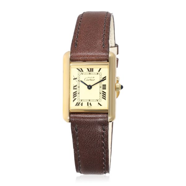 133513 ad1 db53ae5e 80d4 446b 9bd8 d87f47bca8fd Cartier Must de Cartier Tank 3 66001 Womens Watch in Vermeil