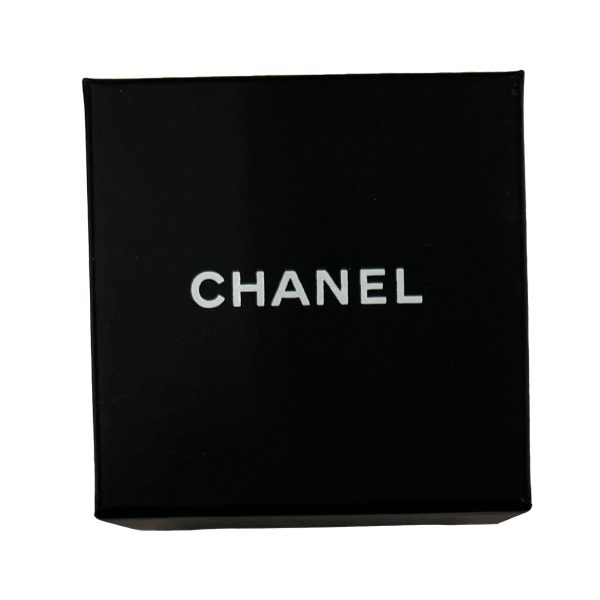 133532 box Chanel Gold Plated Heart Stud CC Earrings