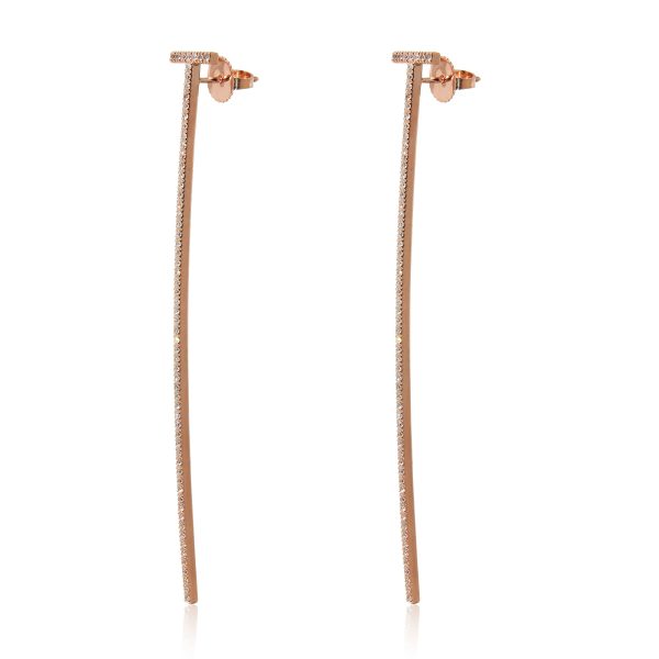 133668 av 7ccc2858 b2e3 44cc 916b a1506865a2d6 Tiffany Co Tiffany T Elongated Wire Bar Earrings in 18K Rose Gold 047 CTW