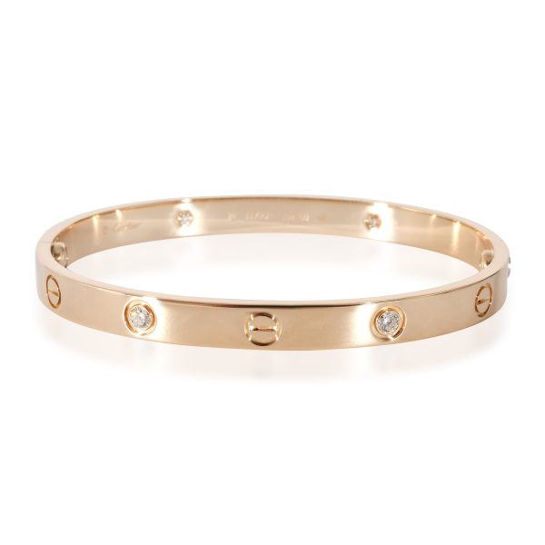 Cartier Love Bracelet Cartier Love Bracelet 4 Diamonds Rose Gold