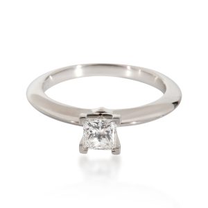 Tiffany Co Princess Cut Diamond Engagement Ring in Platinum F VVS2 032 CT Louis Vuitton Shoulder Bag Epi Malellini Black 2way Handbag