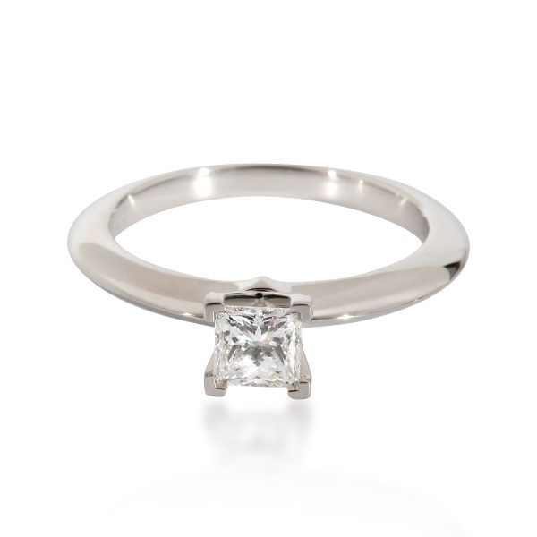 Tiffany Co Princess Cut Diamond Engagement Ring in Platinum F VVS2 032 CT Tiffany Co Princess Cut Diamond Engagement Ring in Platinum F VVS2 032 CT