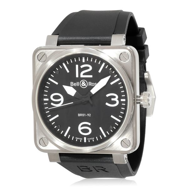 Bell Ross Aviation BR01 92 Mens Watch in Stainless Steel Bell Ross Aviation BR01 92 Mens Watch in Stainless Steel