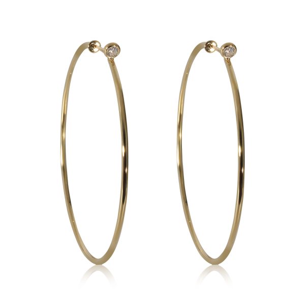 Tiffany Co Elsa Peretti Earrings in 18K Yellow Gold 01 CTW Tiffany Co Elsa Peretti Earrings in 18K Yellow Gold 01 CTW