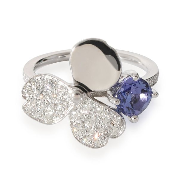 Tiffany Co Paper Flowers Tanzanite Fashion Ring in Platinum 03 CTW Tiffany Co Paper Flowers Tanzanite Fashion Ring in Platinum 03 CTW