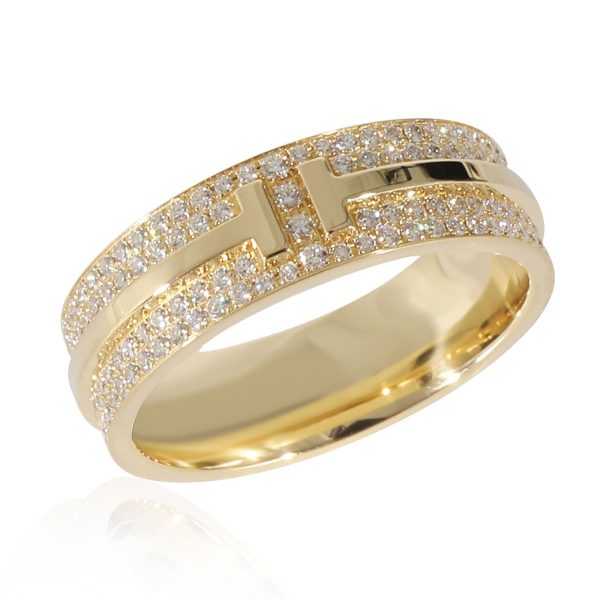 134213 av Tiffany Co Tiffany T Ring in 18K Yellow Gold 061 CTW