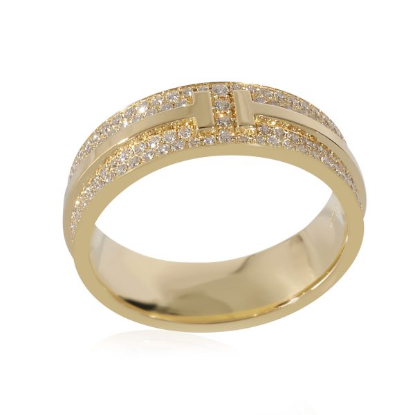 134213 bv Tiffany Co Tiffany T Ring in 18K Yellow Gold 061 CTW