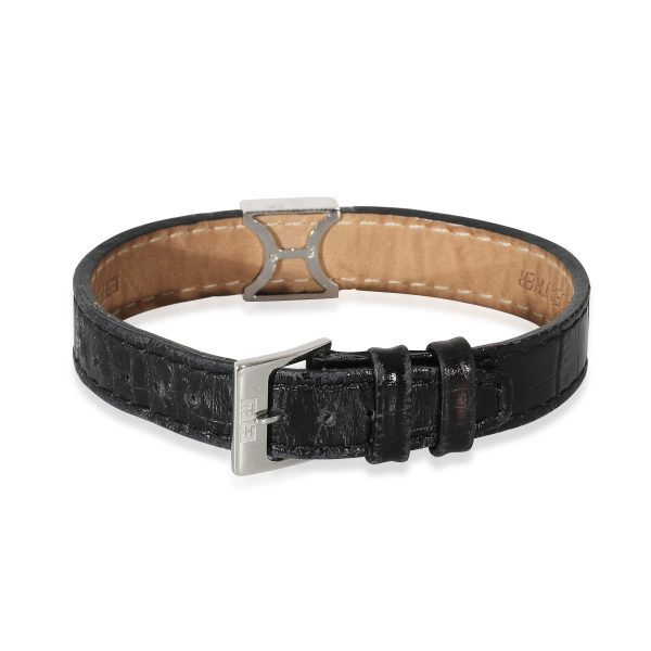 134229 bv Effy Leather Bracelet in 14K White Gold 04 CTW