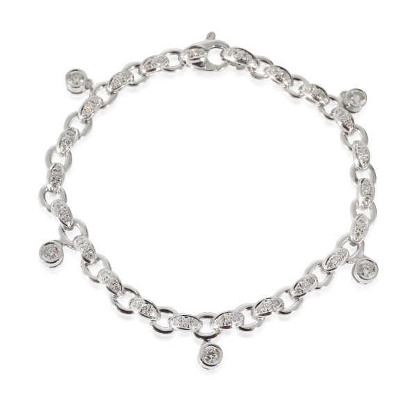 Roberto Coin Mini Cento Bracelet in 18K White Gold 18 CTW Roberto Coin Mini Cento Bracelet in 18K White Gold 18 CTW