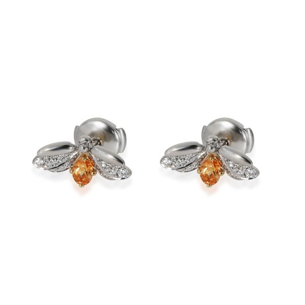 Tiffany Co Paper Flowers Diamonds Spessartine Firefly Earrings in Platinum Tiffany Co Paper Flowers Diamonds Spessartine Firefly Earrings in Platinum