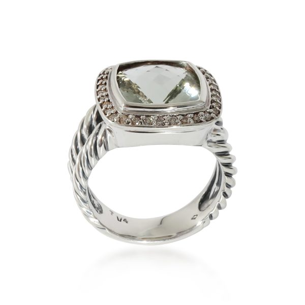 134303 av David Yurman Albion Prasiolite Ring in Sterling Silver Green 022 CTW