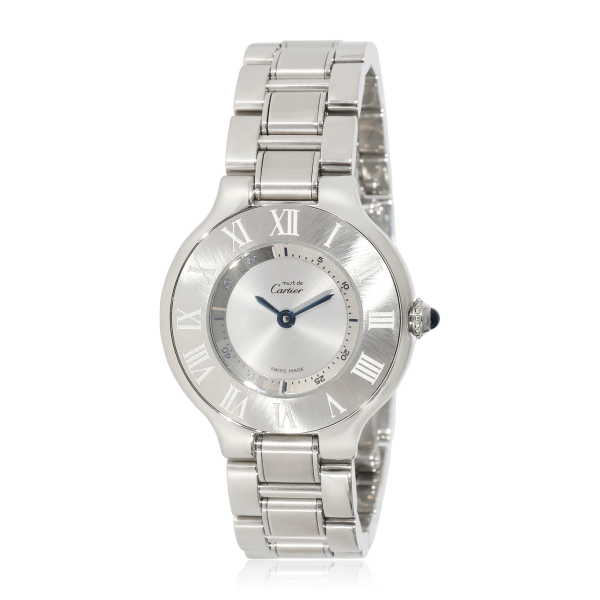 134314 ad1 038e0f41 2569 4b40 b36b b39c575c8ddd Cartier le Must de Cartier 21 1340 Womens Watch in Stainless Steel