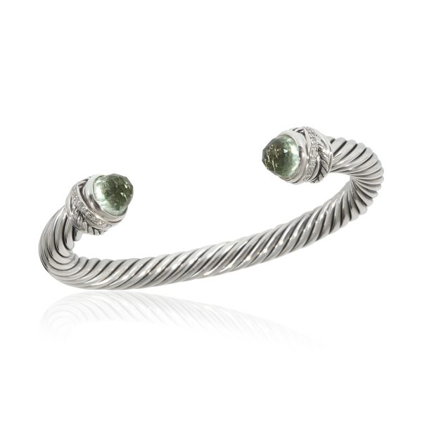 134395 av David Yurman Cable Prasiolite Bracelet in Sterling Silver 007 CTW