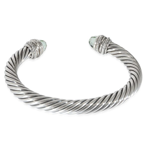 134395 bv David Yurman Cable Prasiolite Bracelet in Sterling Silver 007 CTW