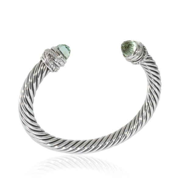 134395 pv David Yurman Cable Prasiolite Bracelet in Sterling Silver 007 CTW