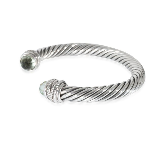 134395 sv David Yurman Cable Prasiolite Bracelet in Sterling Silver 007 CTW