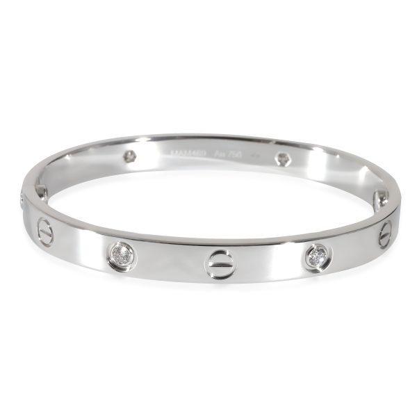 Cartier Love Bracelet Cartier Love Bracelet 4 Diamonds White Gold