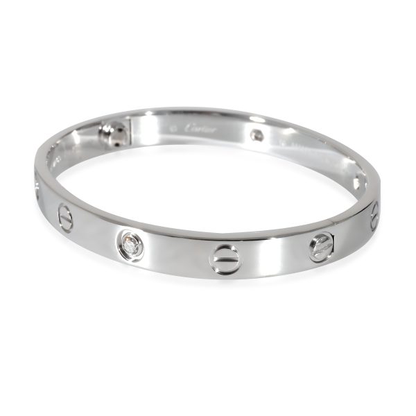 4 Diamonds White Gold Cartier Love Bracelet 4 Diamonds White Gold