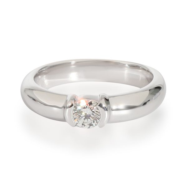 Tiffany Co Etoile Diamond Engagement Ring in Platinum G VS1 021 CTW Tiffany Co Etoile Diamond Engagement Ring in Platinum G VS1 021 CTW