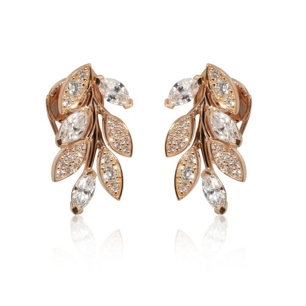 Tiffany Co Victoria Earrings in 18k Rose Gold 124 CTW Tiffany Co Victoria Earrings in 18k Rose Gold 124 CTW