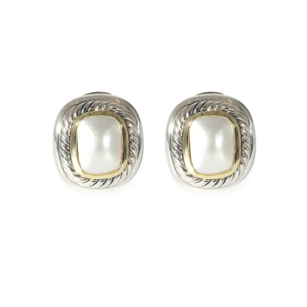 David Yurman Albion Mabe Pearl Earrings in 14k Yellow GoldSterling Silver David Yurman Albion Mabe Pearl Earrings in 14k Yellow GoldSterling Silver