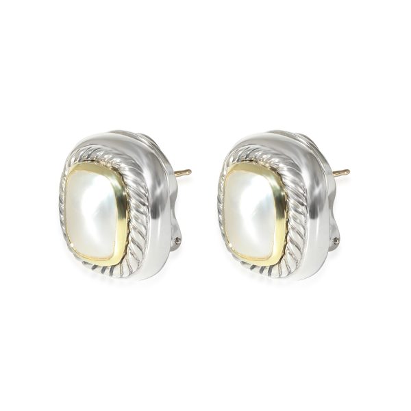 134497 sv 078a6b34 ef74 44f4 b12b 7ffc34fbb021 David Yurman Albion Mabe Pearl Earrings in 14k Yellow GoldSterling Silver