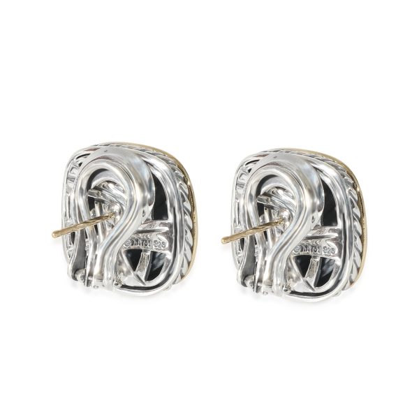 134498 bv aee62cdd 3a8a 4066 92f3 ec0b9950f597 David Yurman Albion Sculpted Cable Earrings in 18k Yellow GoldSterling Silver