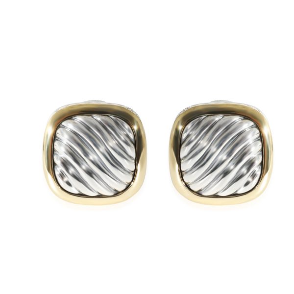 David Yurman Albion Sculpted Cable Earrings in 18k Yellow GoldSterling Silver David Yurman Albion Sculpted Cable Earrings in 18k Yellow GoldSterling Silver