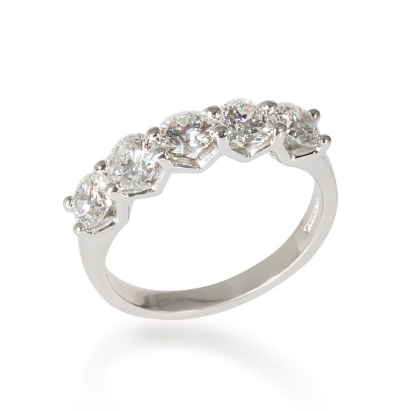 134517 av 25a374e0 340a 4f32 aee8 d24b48c68bbe 5 Stone Diamond Band in Platinum 12 CTW