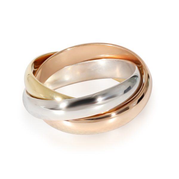 134627 sv Cartier Trinity Ring in 18kt Tri Color Gold