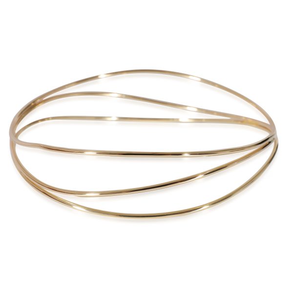 134789 bv Tiffany Co Elsa Peretti Wave Bangle in 18K Yellow Gold